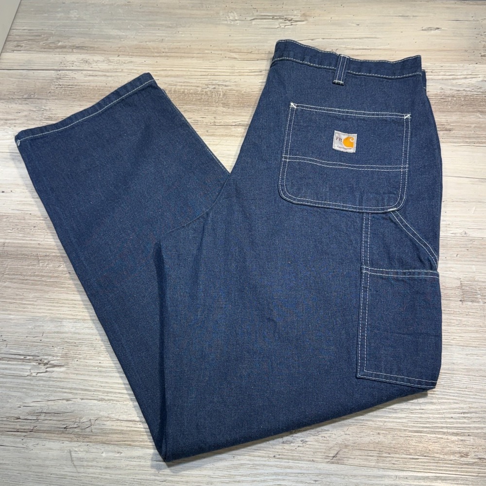 Carhartt FLAME RESISTANT 290-83 36X32 Carpenter Stretch Jean Excellent